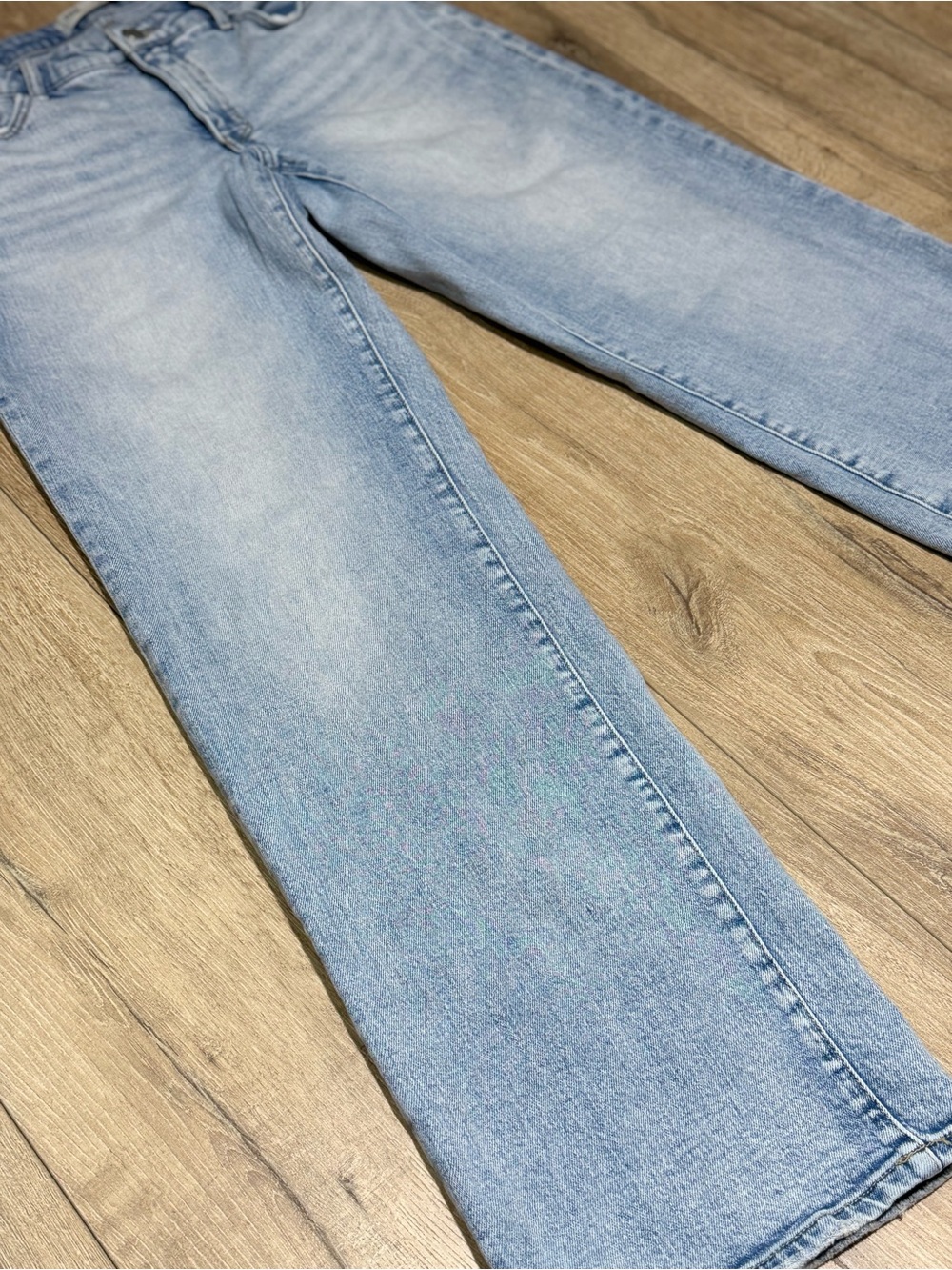 BKE Payton Universal Fit Mid Rise Wide Leg Light Wash Jeans 26x32 - Picture 6 of 12